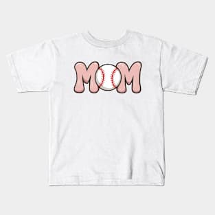 Baseball Mom Kids T-Shirt